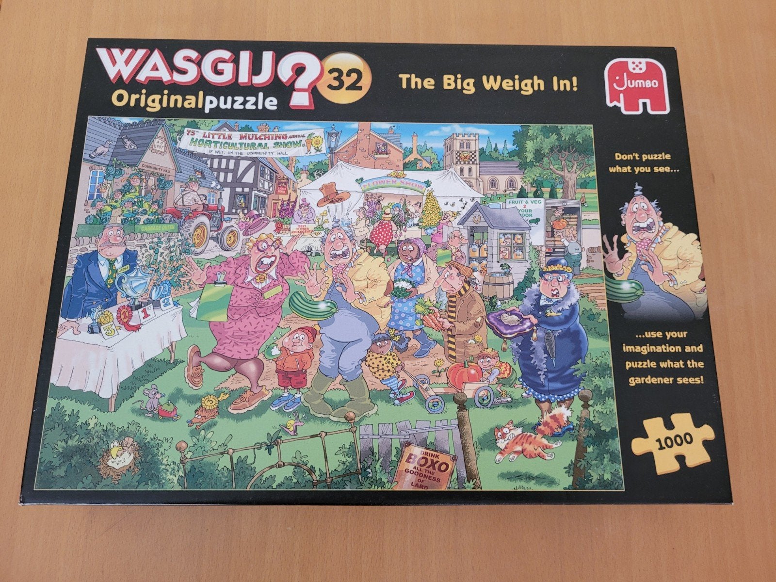 Wasgij Original 32: The Big Weigh In! - 1000 stukjes, Ophalen of Verzenden, 500 t/m 1500 stukjes, Zo goed als nieuw, Legpuzzel