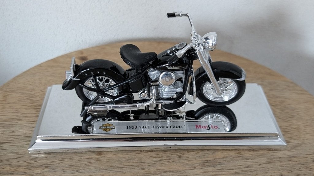 Maisto Harley-Davidson Die-Cast 1953 74FL Hydra Glide, Ophalen of Verzenden, Zo goed als nieuw, Motor, Maisto