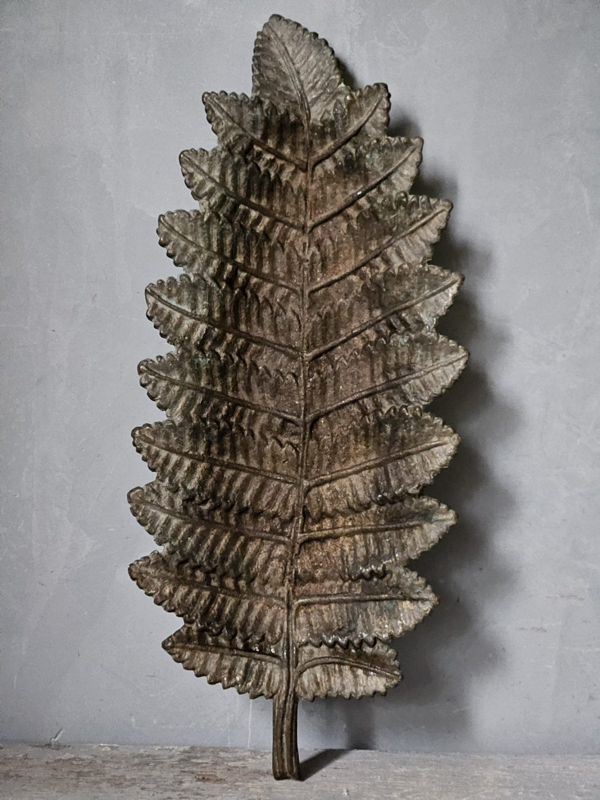 Bronzen blad / schaal, Ophalen of Verzenden, Brons
