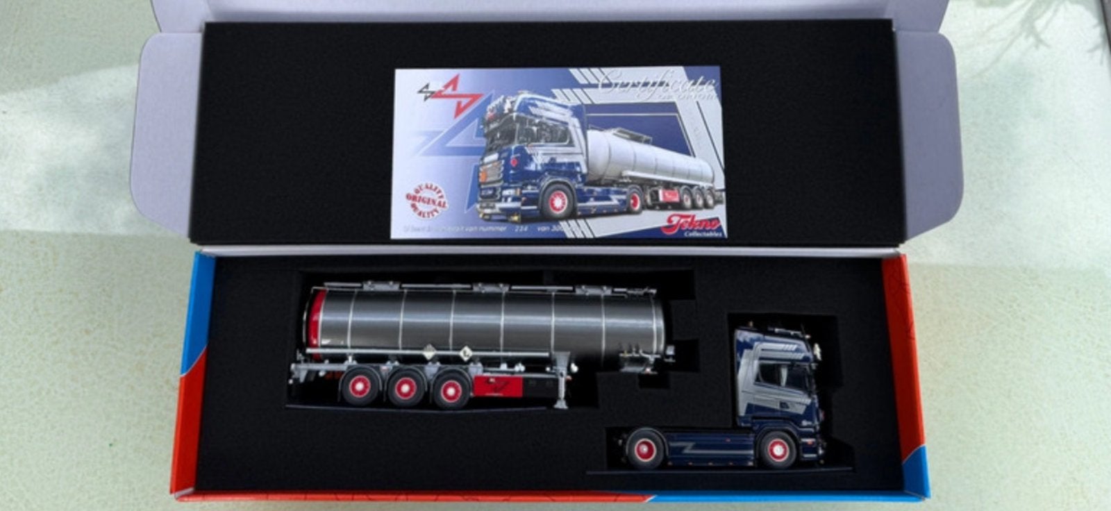 Tekno Scania R -serie Topline 4x2 trekker met 3, Verzamelen, Ophalen of Verzenden, Zo goed als nieuw