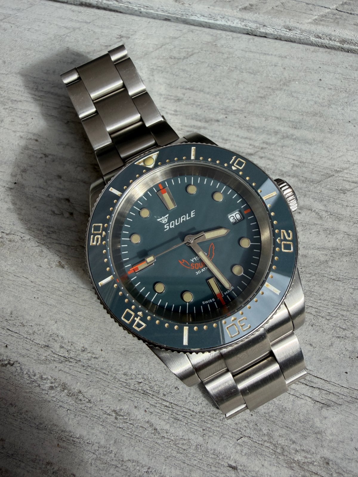 Squale 1545 Horloge - Zo goed als nieuw, Staal, Polshorloge, Zo goed als nieuw, Ophalen