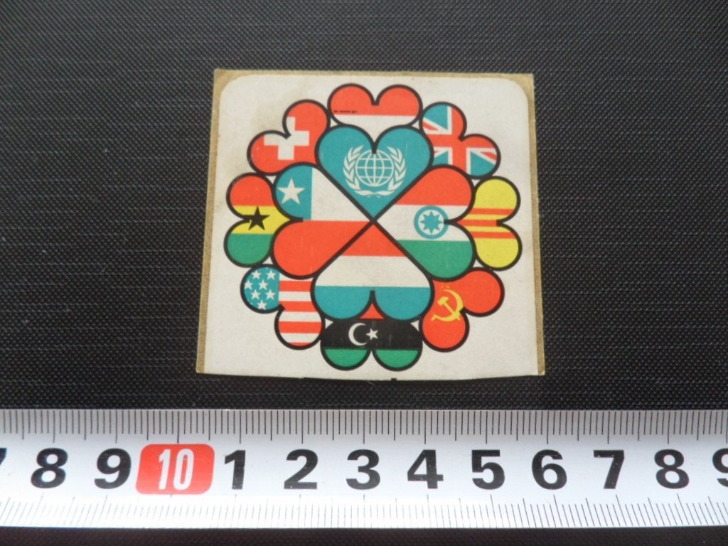 sticker Landen vlaggen, Ophalen, Zo goed als nieuw
