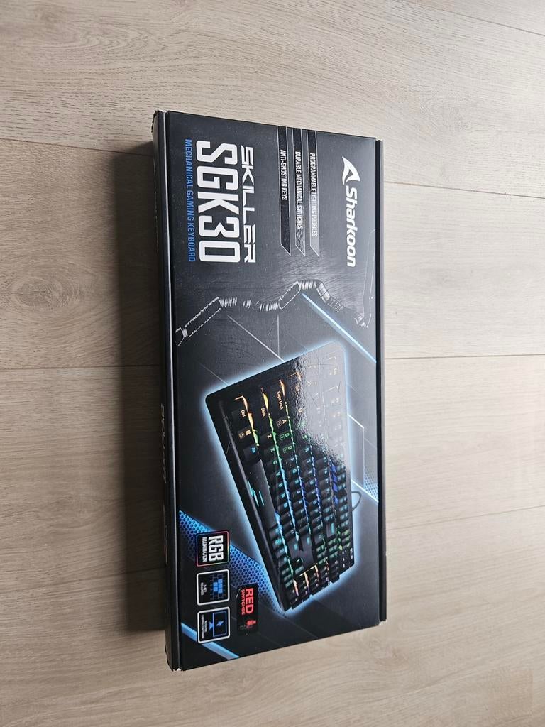 Sharkoon Skiller SGK30 Qwerty Gamingtoetsenbord Red Switches, Computers en Software, Toetsenborden, Ophalen, Sharkoon, Gaming toetsenbord