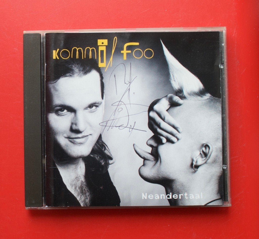 Kommil Foo Neandertaal van Mich en Ralf Walschaerts 1996, Cd's en Dvd's, Ophalen of Verzenden, Gebruikt, Album, Gesigneerd