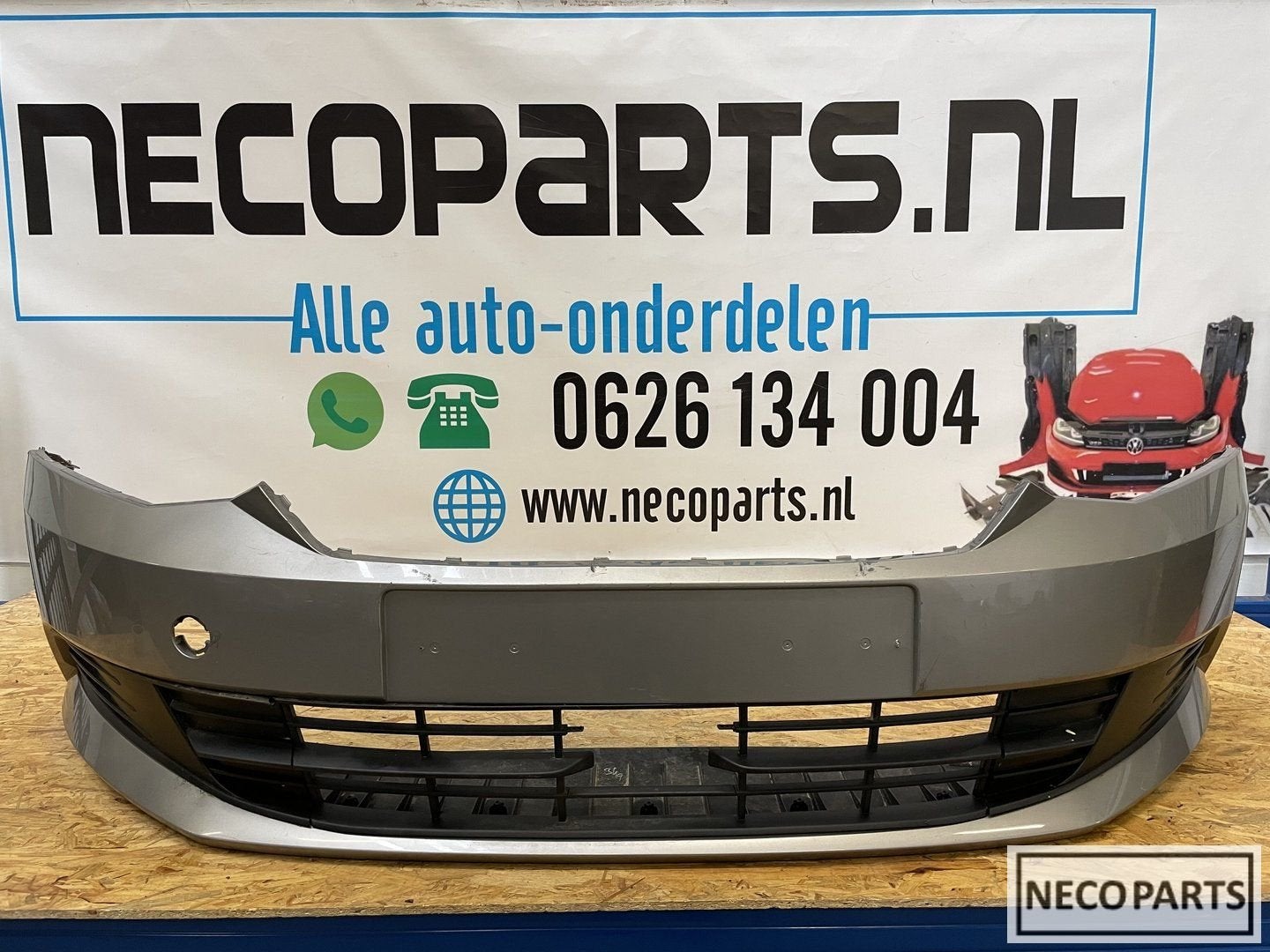 SKODA FABIA 3 6V BUMPER VOORBUMPER ORIGINEEL, Gebruikt, -, -, Ophalen of Verzenden