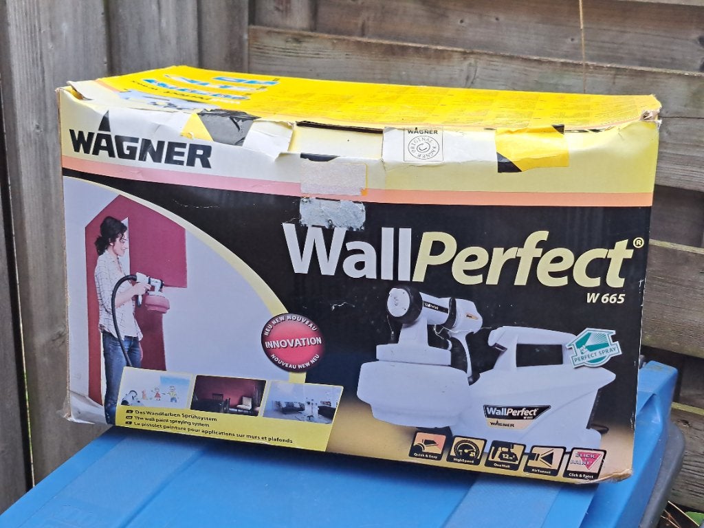 Wagner WallPerfect W 665 verfspuitsysteem verfspuit, Wit, Ophalen of Verzenden, Minder dan 5 liter, Verf