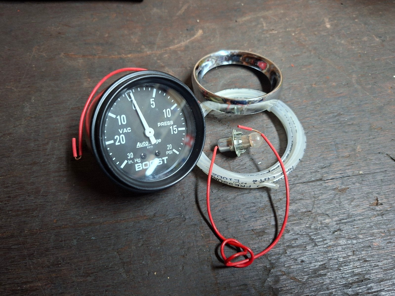 Nieuwe Autogauge Boost/Vacuum Meter met Verlichting, Auto-onderdelen, Ophalen of Verzenden, Nieuw, Universele onderdelen