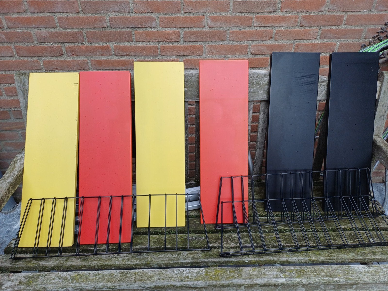 Vintage Tomado kleuren boekenrek, Ophalen