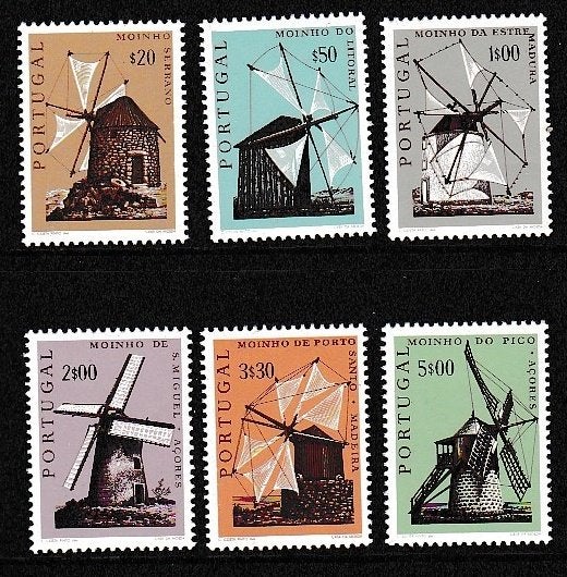 Portugal 1971 pf mi 1121 - 1126 molens, Ophalen of Verzenden, Portugal, Postfris