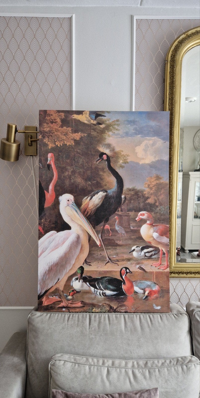 Canvas "drijvend veertje", Ophalen, Zo goed als nieuw, Print
