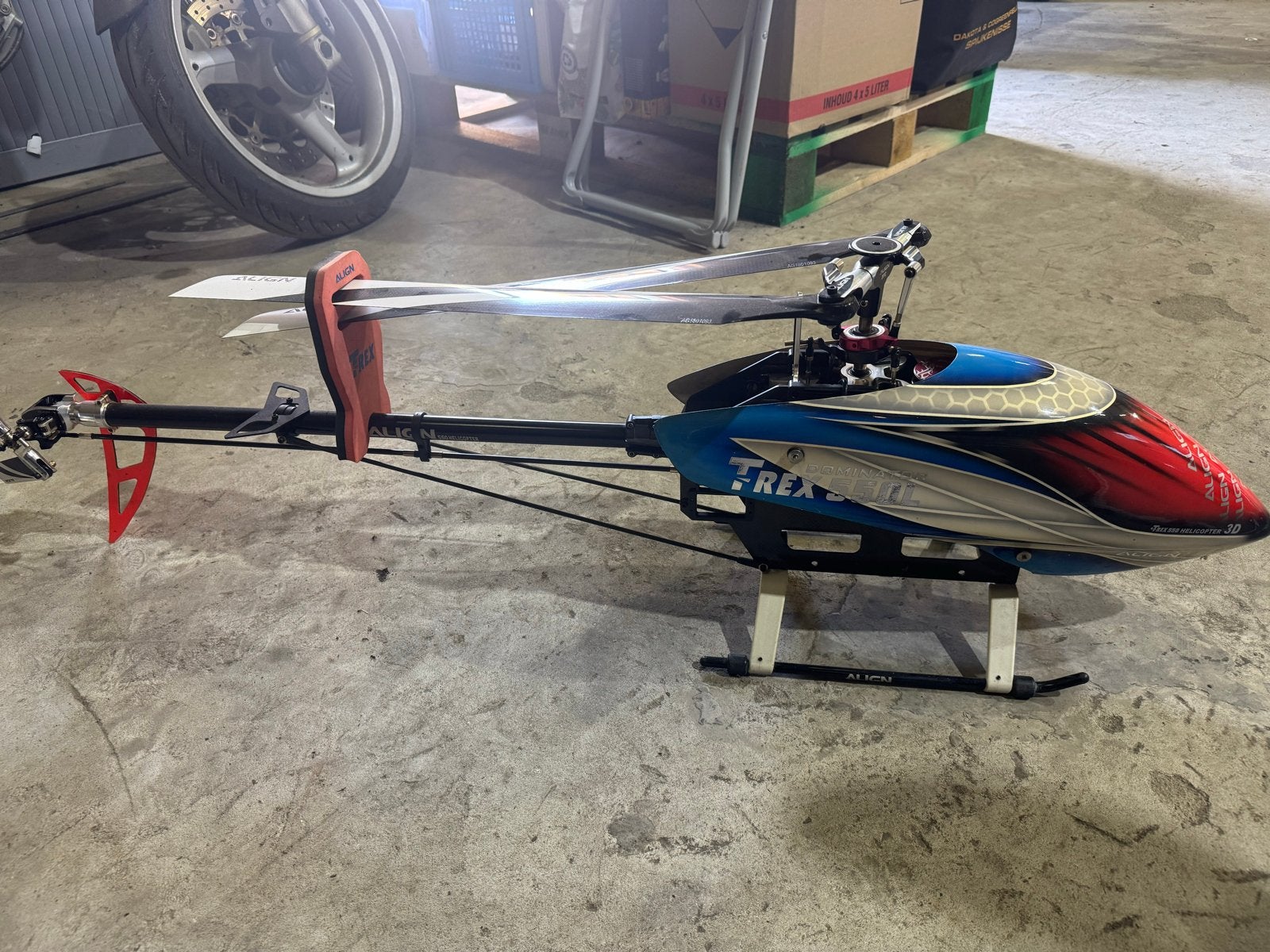 RC Helikopter Align T-Rex 600 complete set, Ophalen, Gebruikt, RTF (Ready to Fly), Helikopter