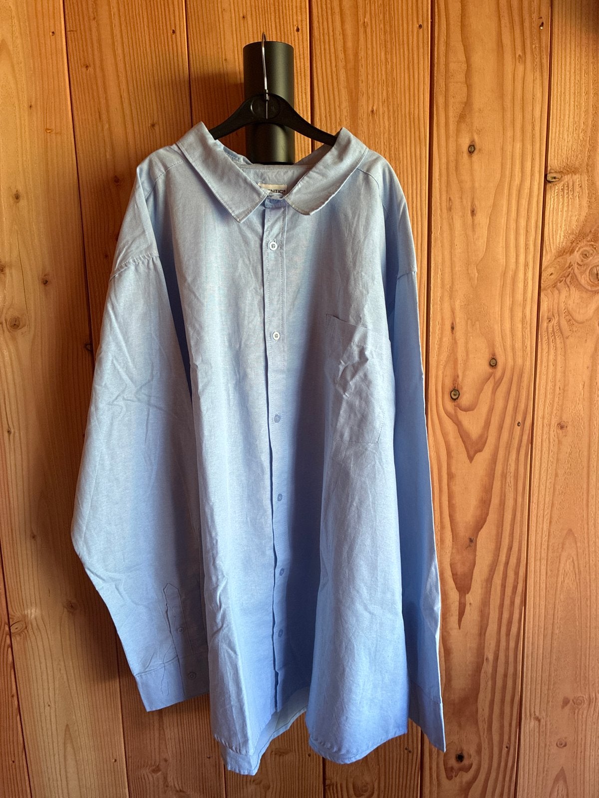 Identic 5XL Lichtblauw Overhemd, Ophalen of Verzenden, Zo goed als nieuw, Blauw, Overige halswijdtes
