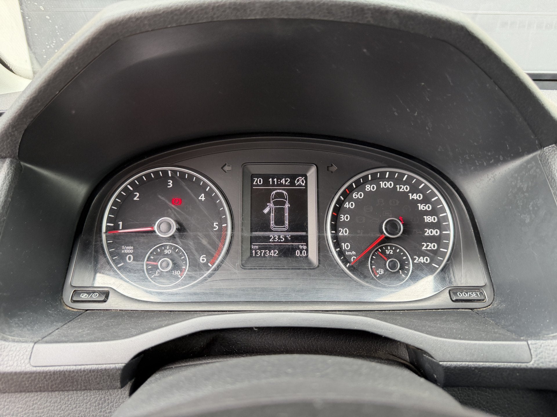 Volkswagen Caddy 2.0 TDI 102 PK Euro 6 L1H1 Trekhaak/cruise, Auto's, Dealer onderhouden, Stof, Gebruikt, 4 cilinders