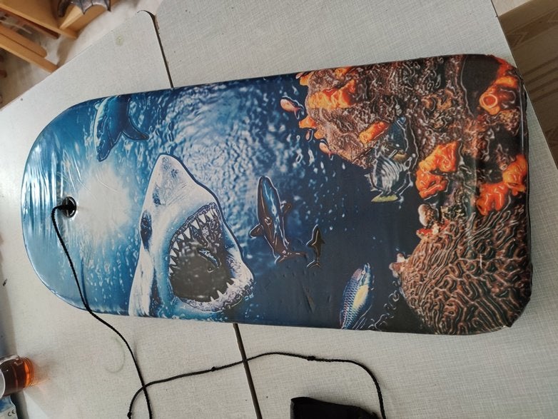 Waterboard met haai print, Ophalen, Zo goed als nieuw