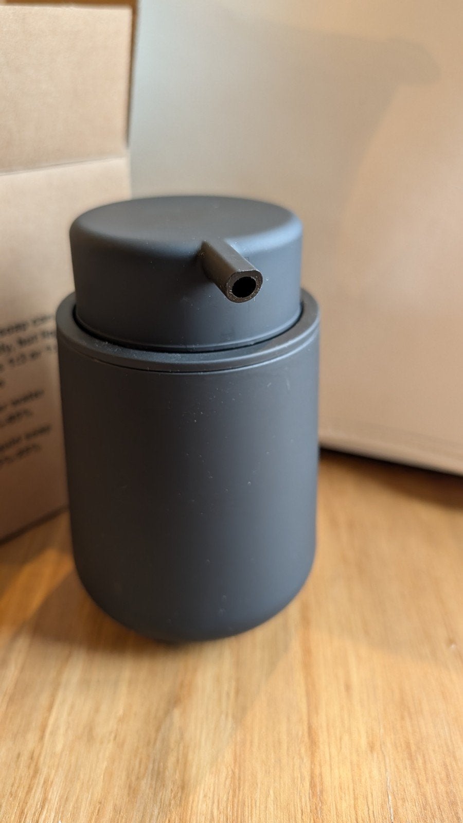 Zwarte schuimzeepdispenser 320 ml - nieuw