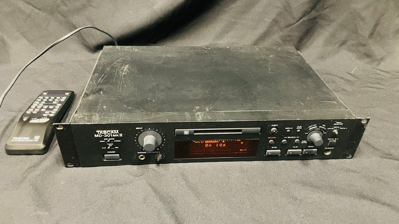 Tascam MD-301MKII MiniDisc-speler/recorder met afstandsbedie, Audio, Tv en Foto, Cd-spelers, Ophalen of Verzenden, Gebruikt, Overige merken