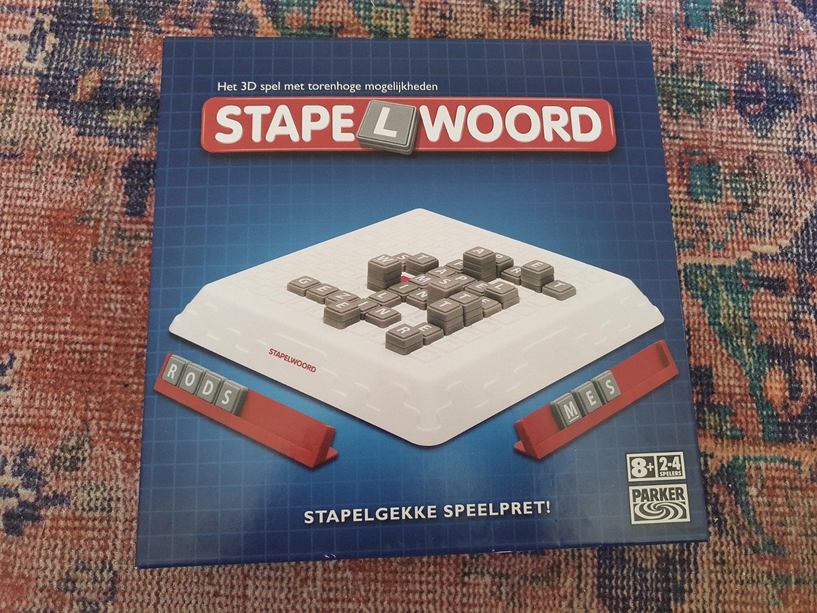 Zgan! Spel Stapelwoord!, Hobby en Vrije tijd, Gezelschapsspellen | Bordspellen, Verzenden, Zo goed als nieuw