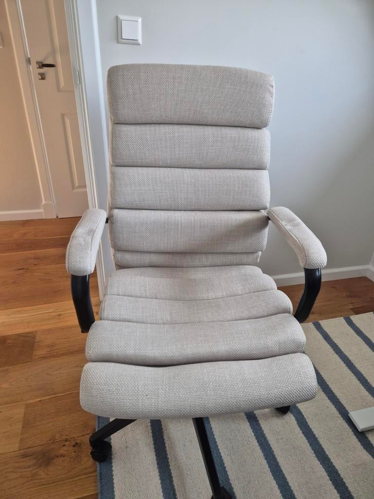 Bureaustoel Leen Bakker – Model Rolf – Beige, Ophalen, Beige, Zo goed als nieuw, Bureaustoel