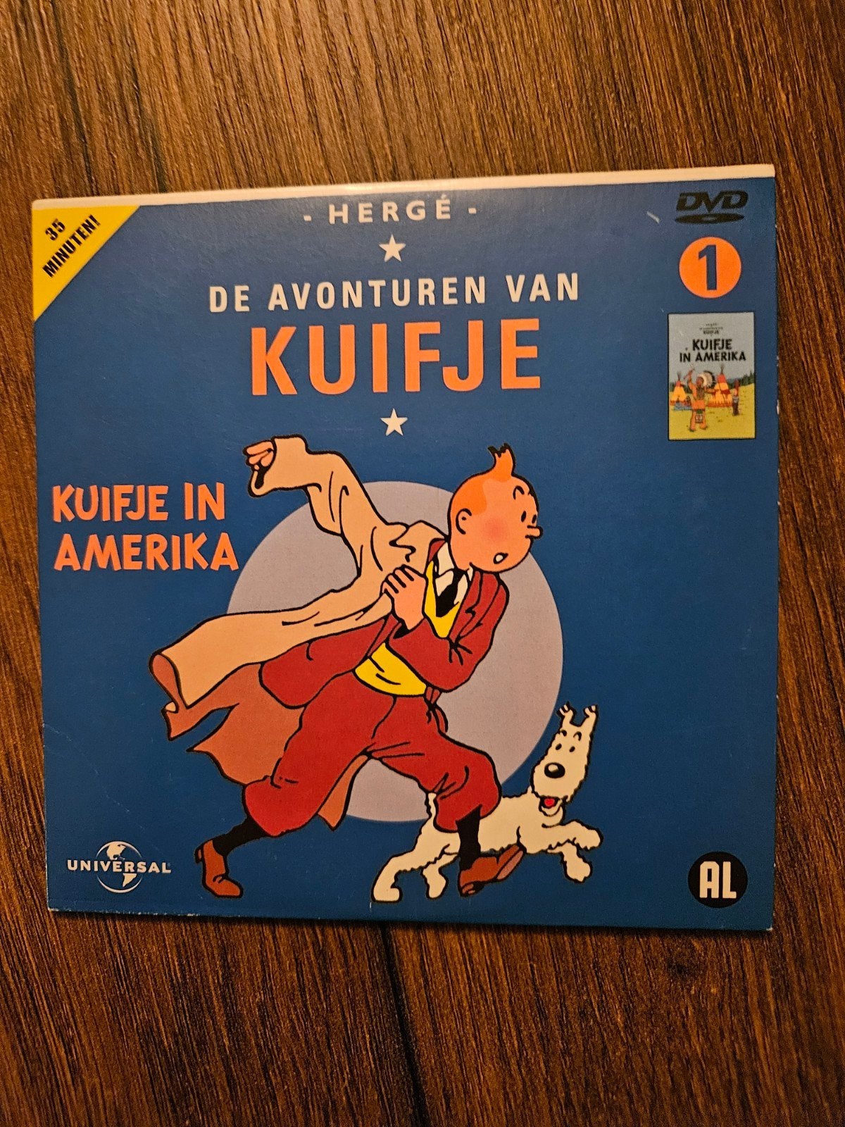 De Avonturen van Kuifje: Kuifje in Amerika (DVD), Europees, Gebruikt, Tekenfilm, Alle leeftijden