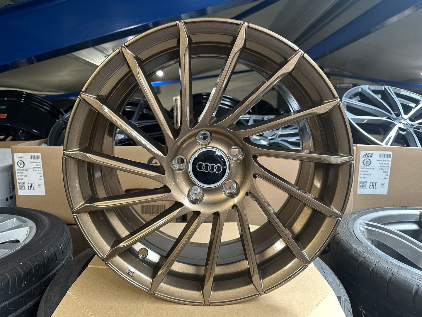 NIEUW 18inch Audi VW Seat BMW Merc Vossen Style Velgen 5x112, 18 inch, -, -, Banden en Velgen