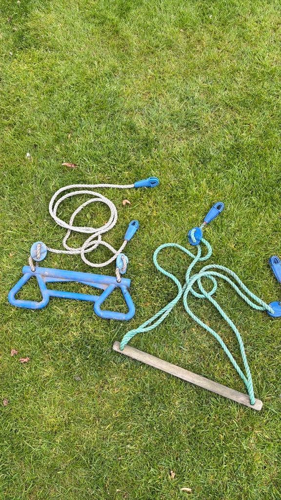 Jungle Gym trapeze met ringen en rekstok, Ophalen, Gebruikt, Overige typen, Aanbouwonderdeel