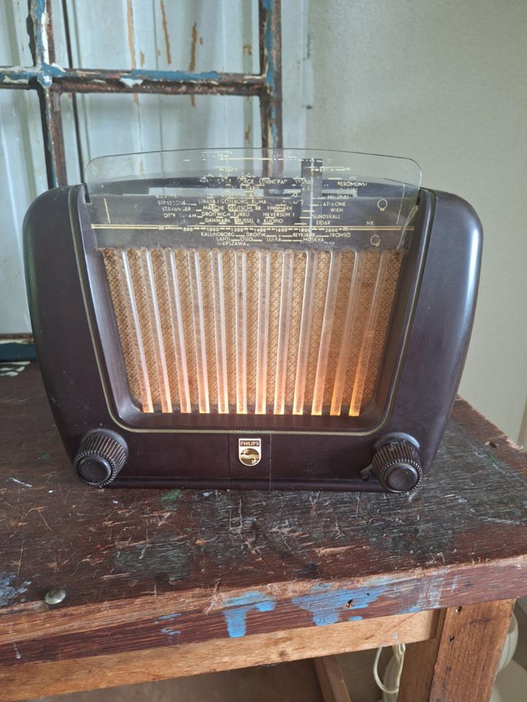 PHILIPS BX 290 U Philetta 50 radio uit 1949, Ophalen of Verzenden