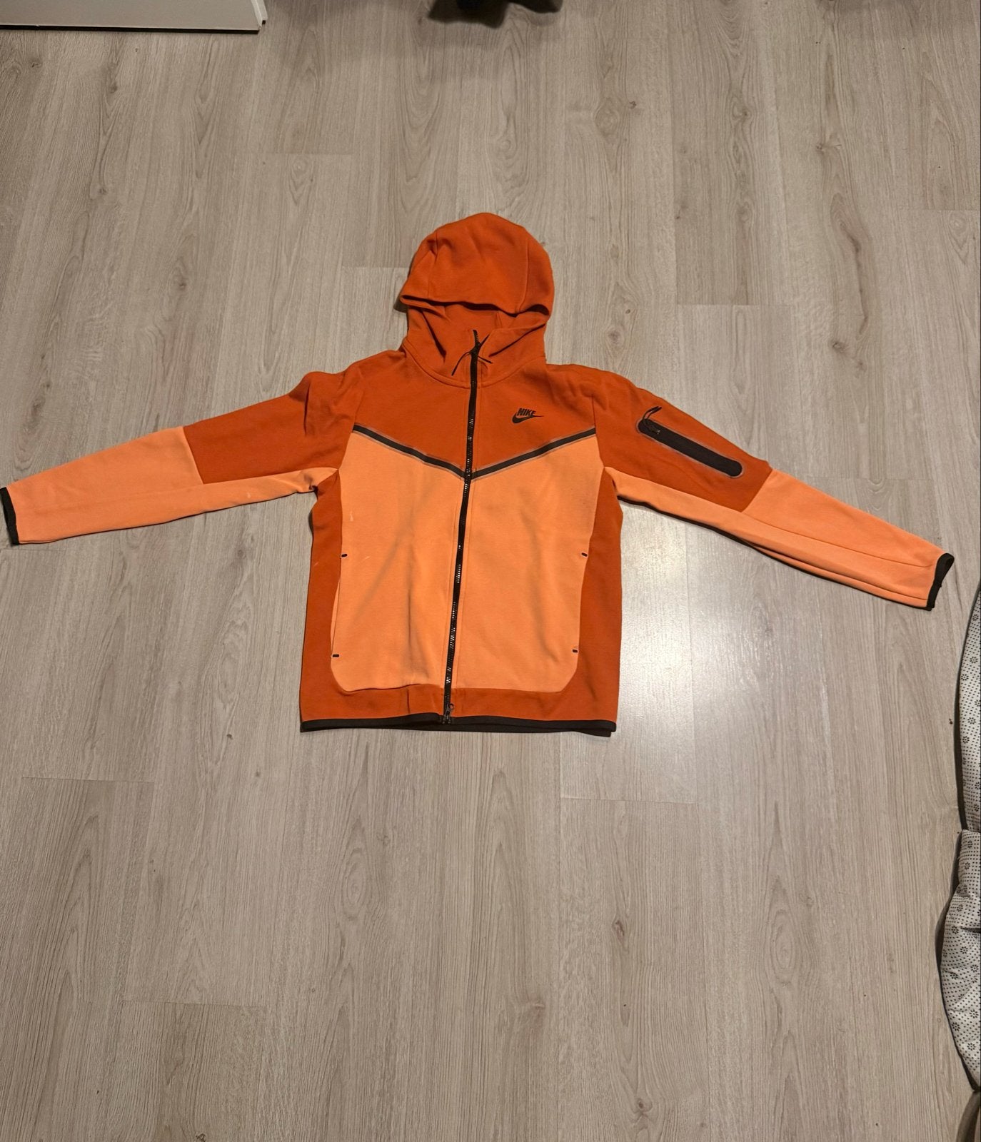 Nike Tech Fleece Hoodie Oranje Maat S, Ophalen, Gedragen, Overige maten, Oranje