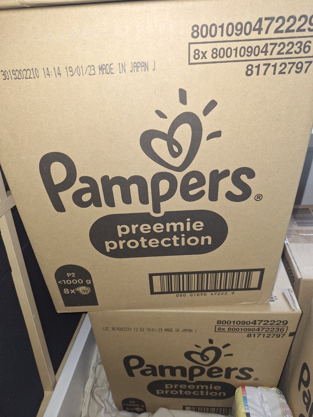 Pampers Preemie Protection luiers - Maat P2 (<1000g), Ophalen, Nieuw