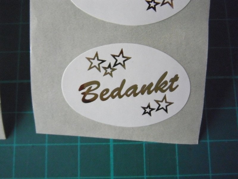 10 stickers Bedankt, Ophalen of Verzenden, Nieuw, Meerdere stickers