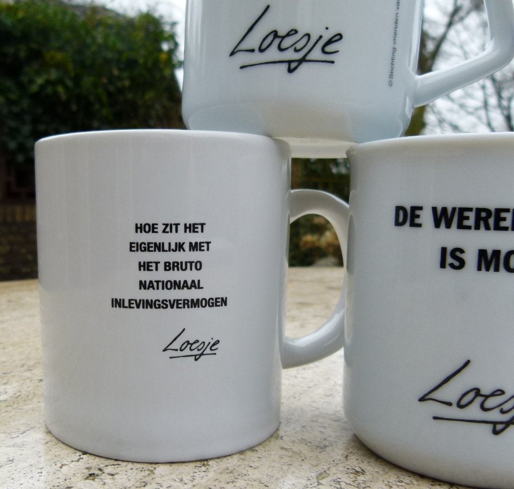 LOESJE Mokken o.a. Ochtend Humeur zet eens een Theemuts op, Overige merken, Nieuw, Overige stijlen, Aardewerk