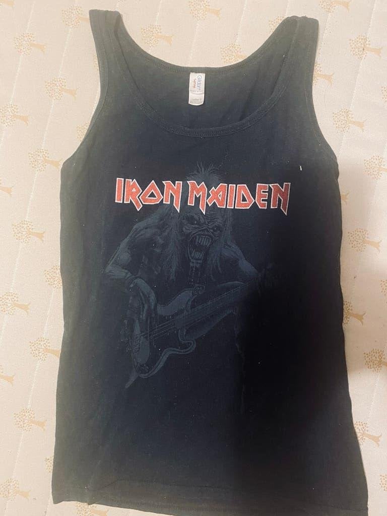 Iron Maiden dames topje - Zwart met bandlogo, Maat 38/40 (M), Zwart, Ophalen of Verzenden, Zo goed als nieuw