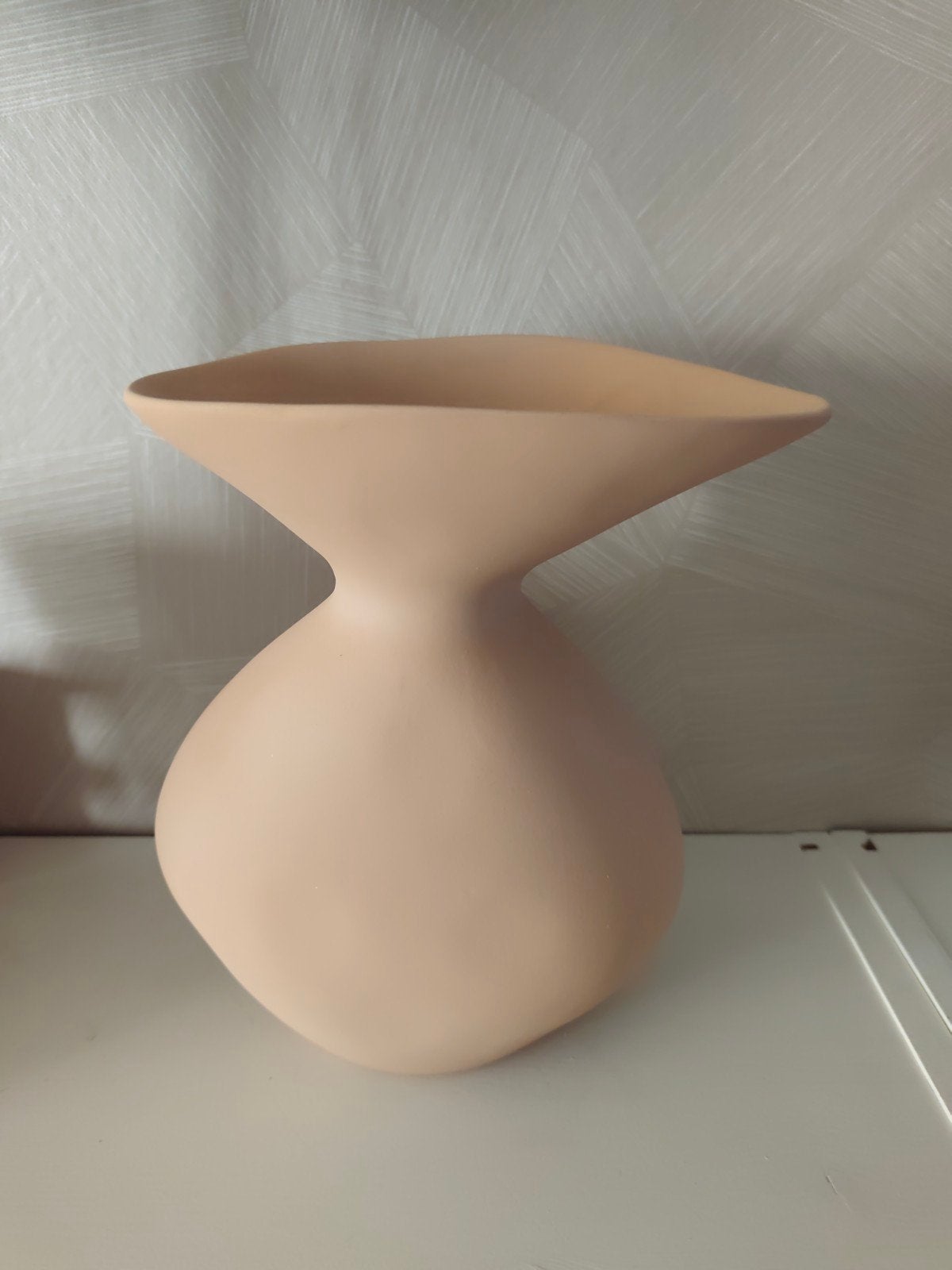 Flo Urban Culture Nature Vaas, Met patroon/structuur, Beige, Ophalen of Verzenden, Zo goed als nieuw
