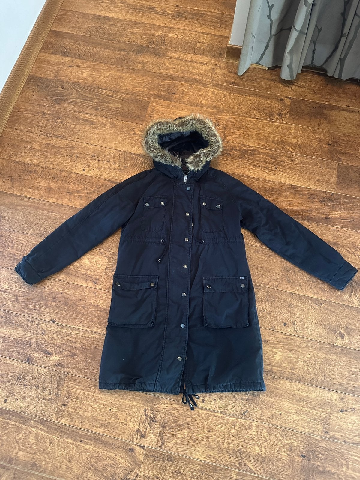 Parka jas zwangerschapsjas zwangerschap Mama Licious maat S, Kleding | Dames, Ophalen of Verzenden, Gedragen, Maat 36 (S), Zwart