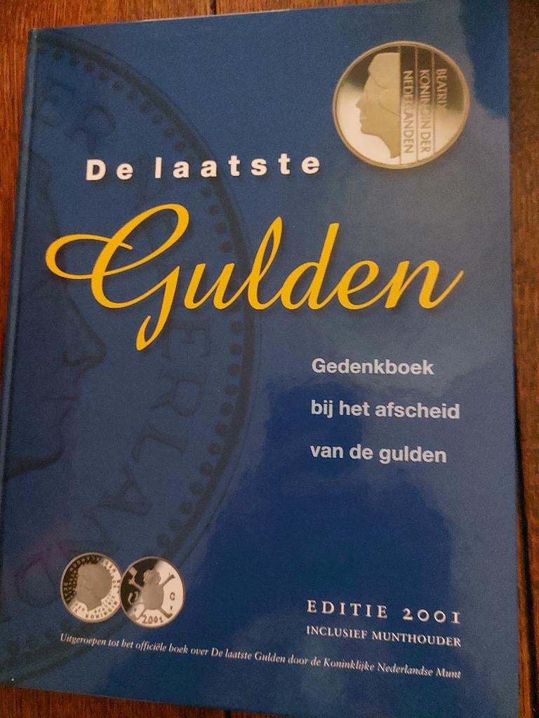 de laatste GULDEN- gedenkboek 2001+ incl. munthouder, Ophalen of Verzenden, Zo goed als nieuw, Overige onderwerpen