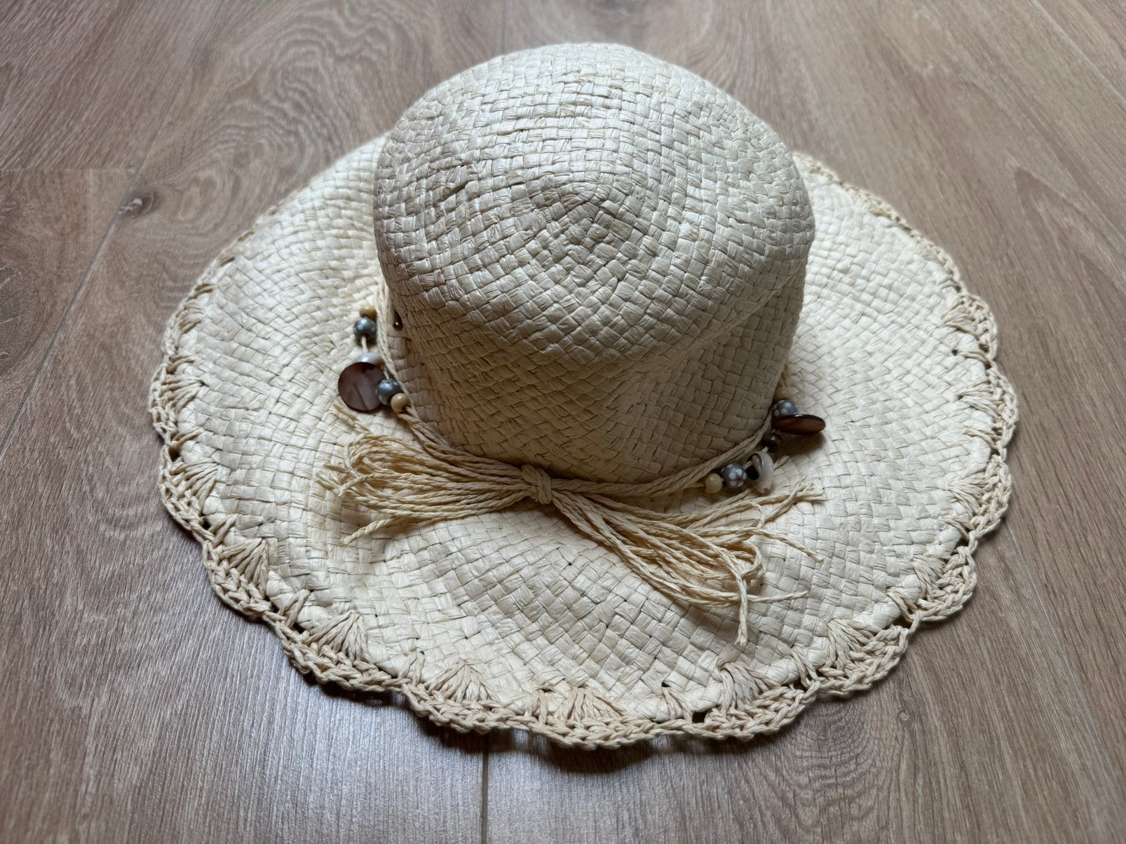 Zomer hoed dames 56 cm, Kleding | Dames, Hoeden en Petten, Ophalen of Verzenden, Gedragen, 56 of 57 cm (M, 7 of 7⅛ inch), Hoed