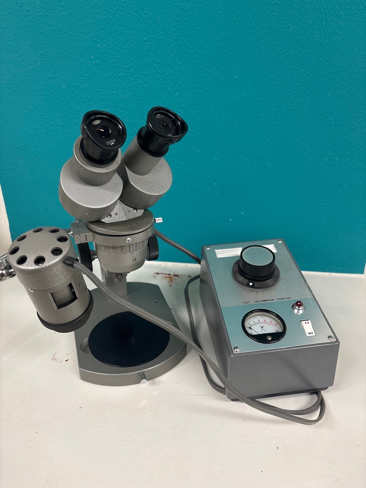 Olympus Tokyo VT-II Stereomicroscoop met verlichting, Audio, Tv en Foto, Ophalen of Verzenden, Gebruikt, Minder dan 400x, Stereomicroscoop