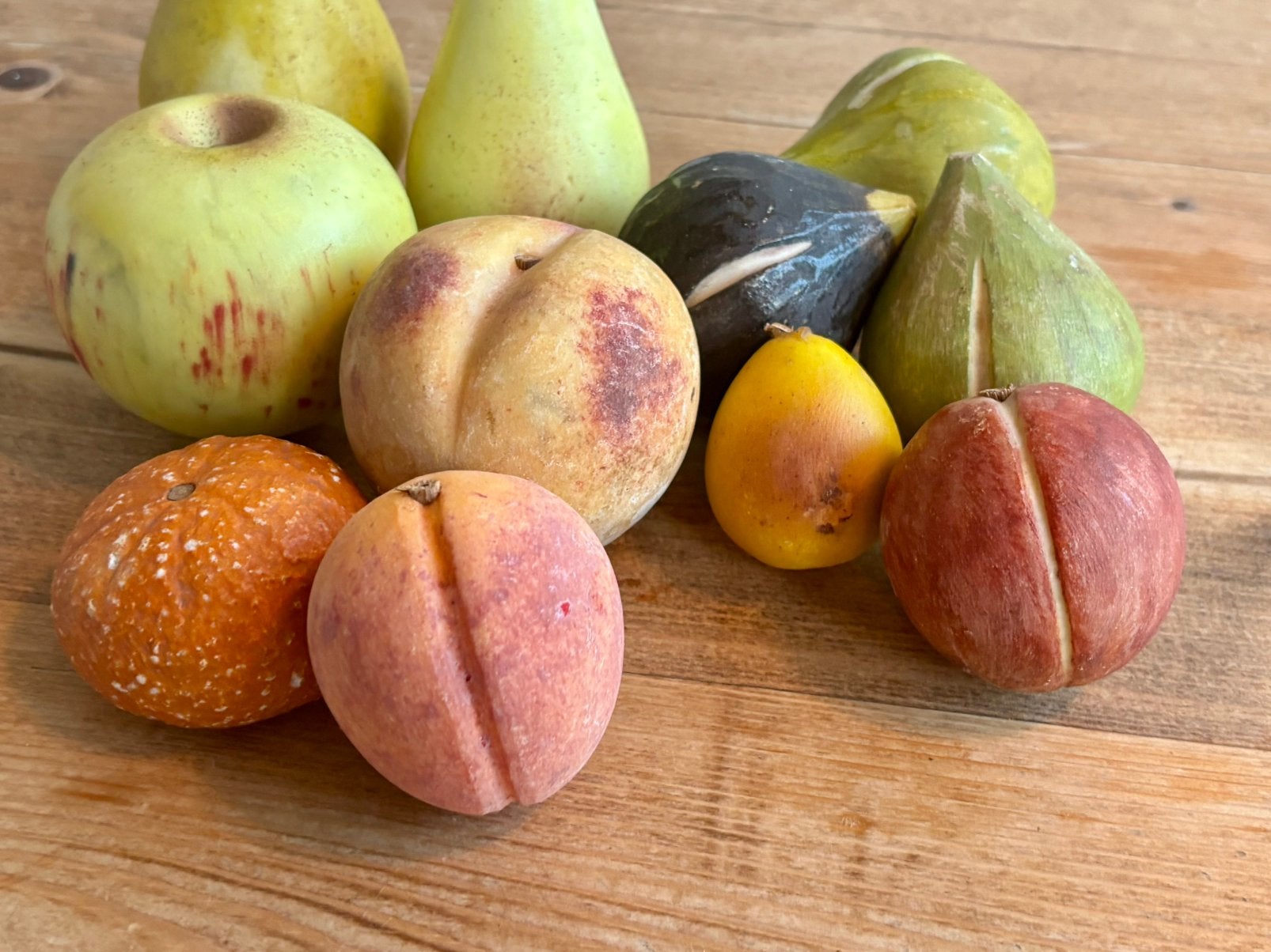 Oud antiek marmeren fruit vruchten, Ophalen of Verzenden