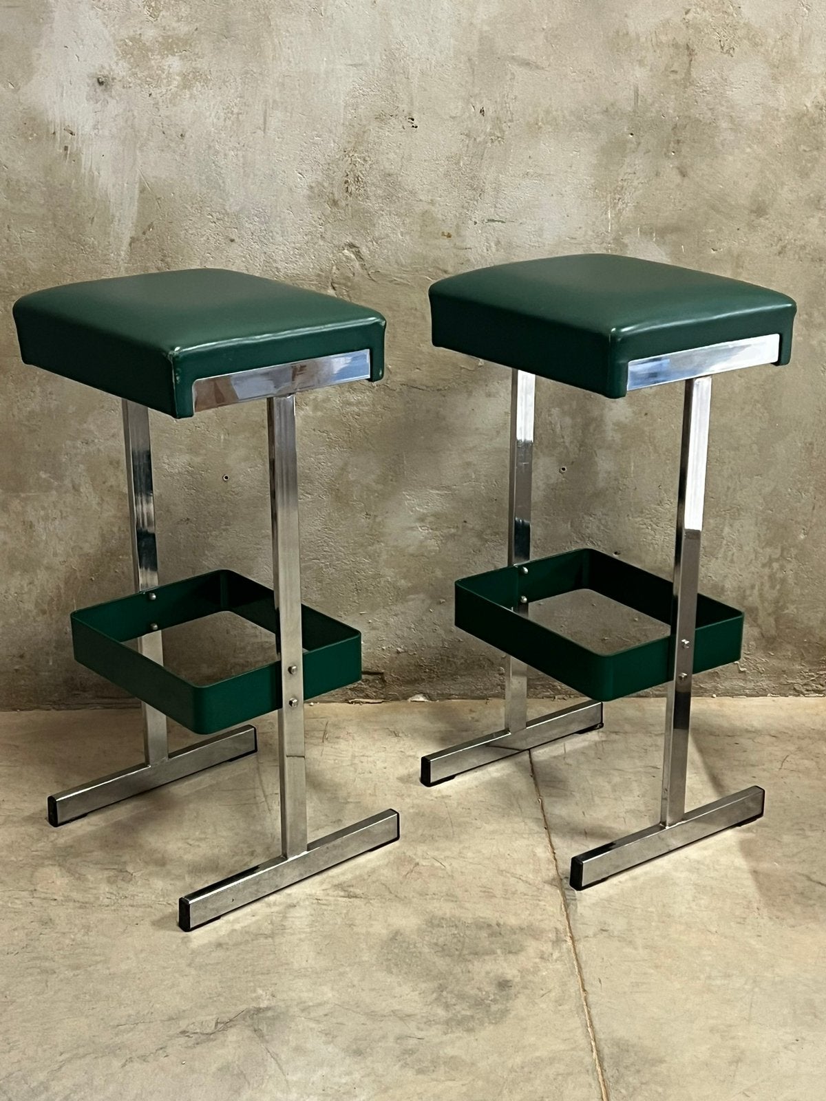 Vintage design barkrukken 3x jaren 70, Huis en Inrichting, Barkrukken, Ophalen, 60 tot 90 cm, Zo goed als nieuw, Nvt