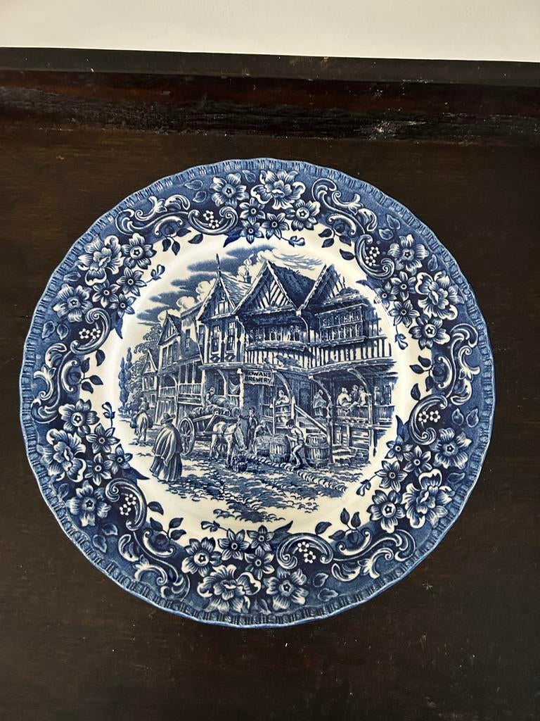 Antiek Royal Tudor Ware 17e Eeuw Engeland Decoratief Bord, Ophalen of Verzenden