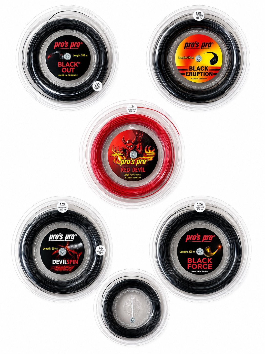 Pro's Pro Tennis Snaren - Diverse Types - 12 meter, Ophalen of Verzenden, Nieuw, Grip of Snaar, Overige merken