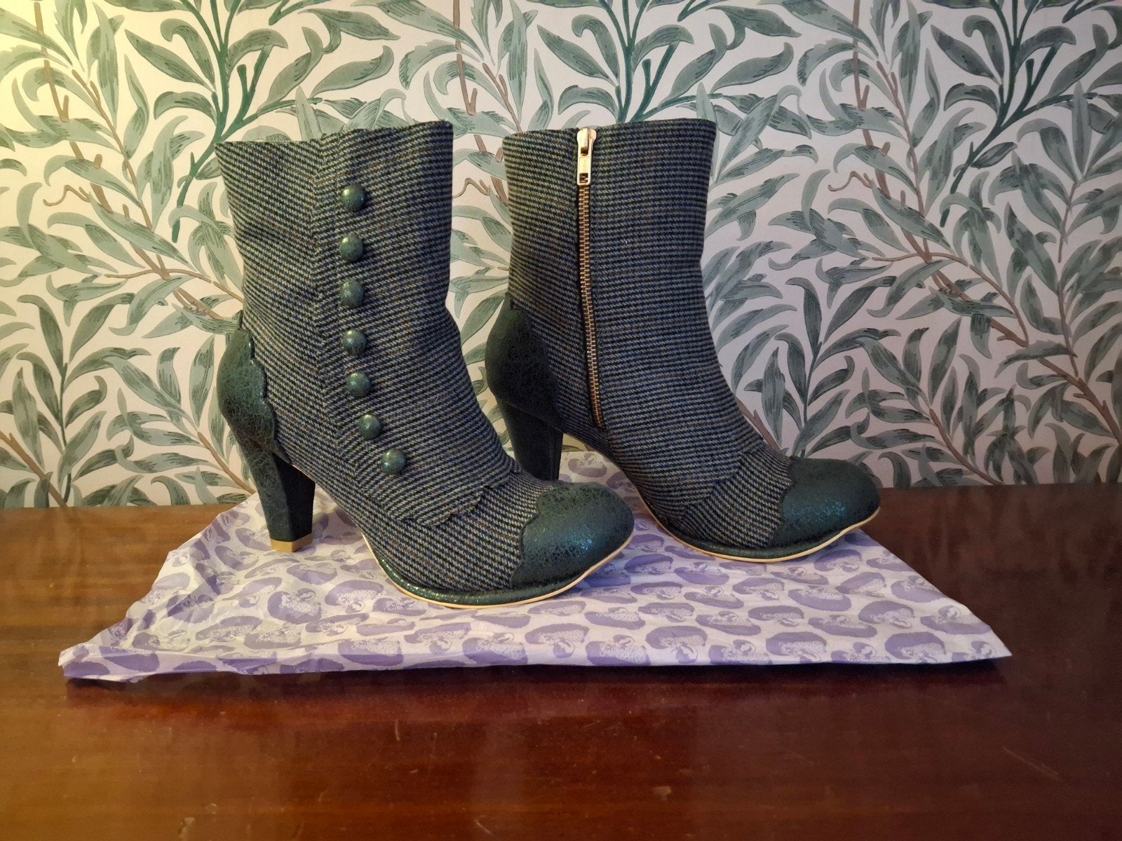 Irregular Choice Brook Enkellaarzen Maat 40, Kleding | Dames, Lage of Enkellaarzen, Nieuw, Ophalen of Verzenden, Groen