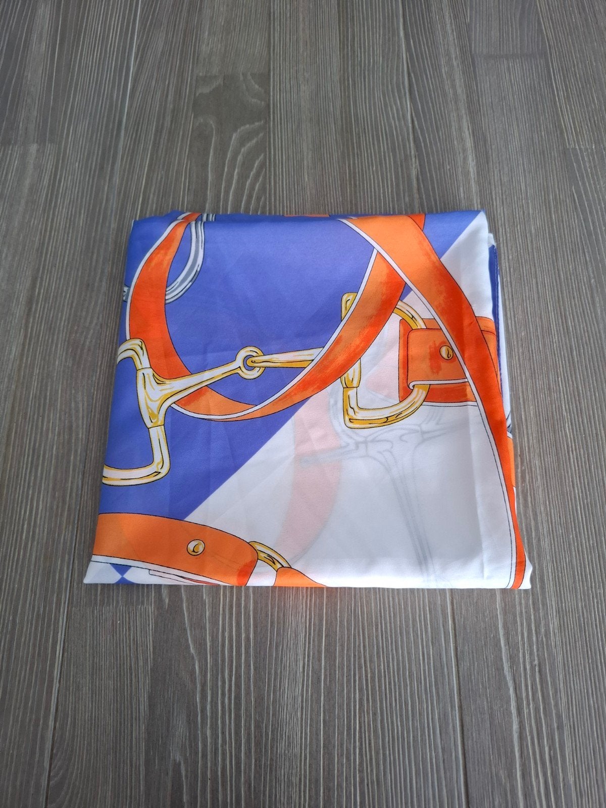 Sjaal met paardenbit en riem print - 100% Polyester, Kleding | Dames, Mutsen, Sjaals en Handschoenen, Maat 46/48 (XL) of groter
