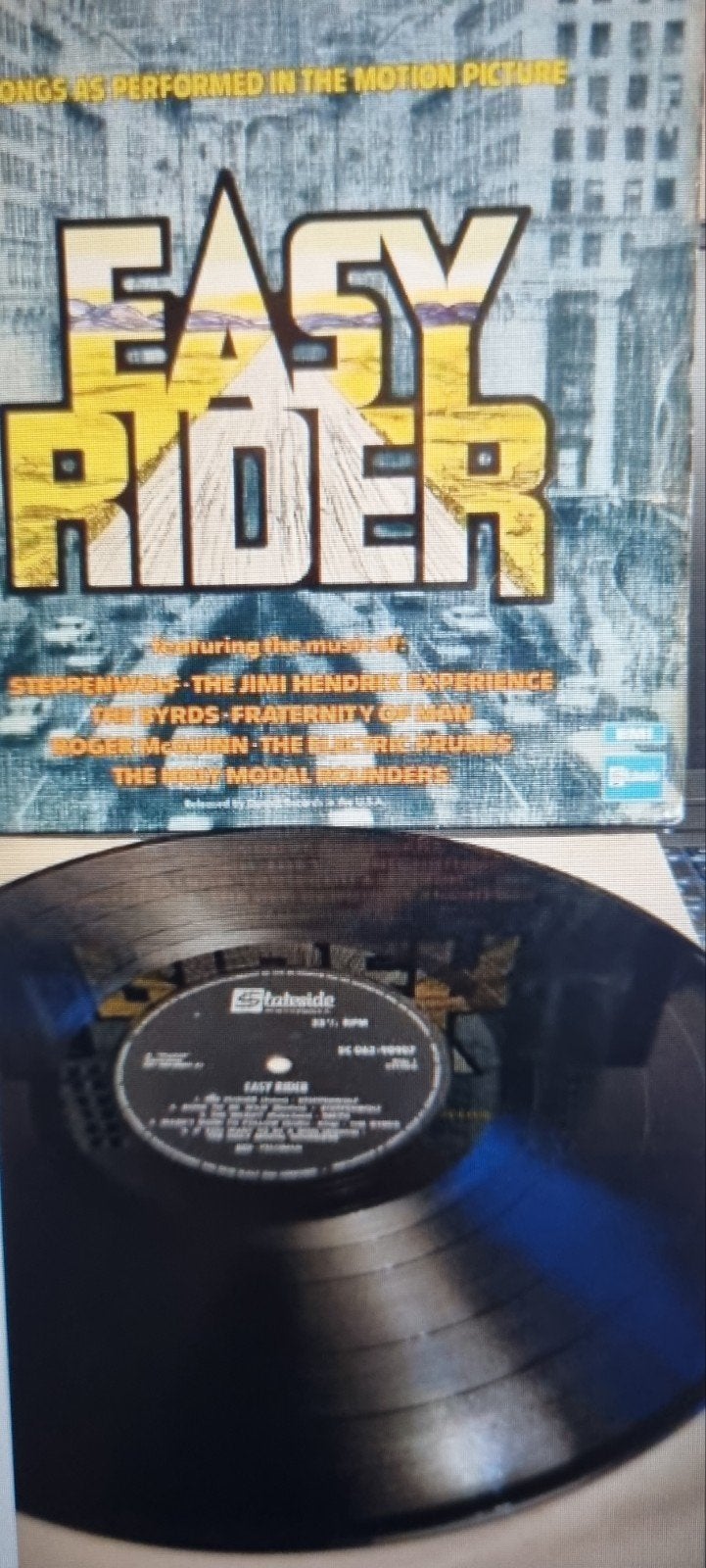 Easy Rider Soundtrack LP - Stateside SC 062-90907, LP, Gebruikt, Ophalen of Verzenden, Classic Rock