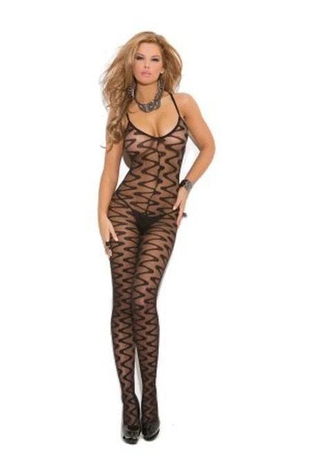 Elegante Moments Zwarte Bodystocking One Size (577), Maison Close, Ophalen of Verzenden, Zwart, Body of Korset