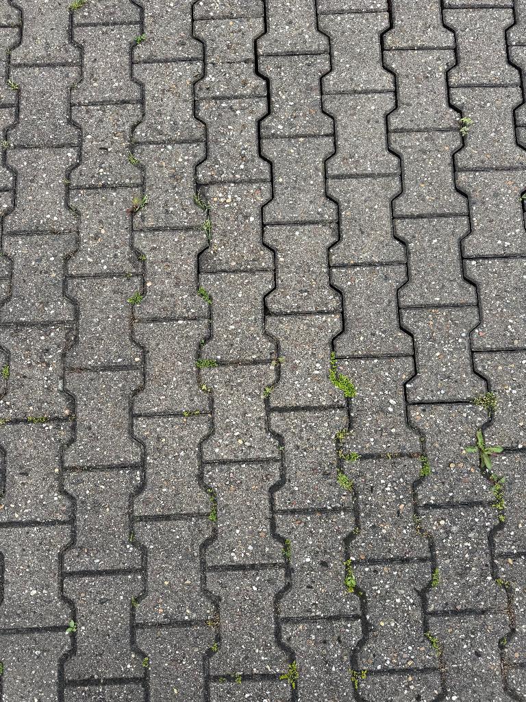 Partij H-Klinkers 8cm dik  840m2, Tuin en Terras, Tegels en Klinkers, Gebruikt, Klinkers, Ophalen of Verzenden, 10 m² of meer
