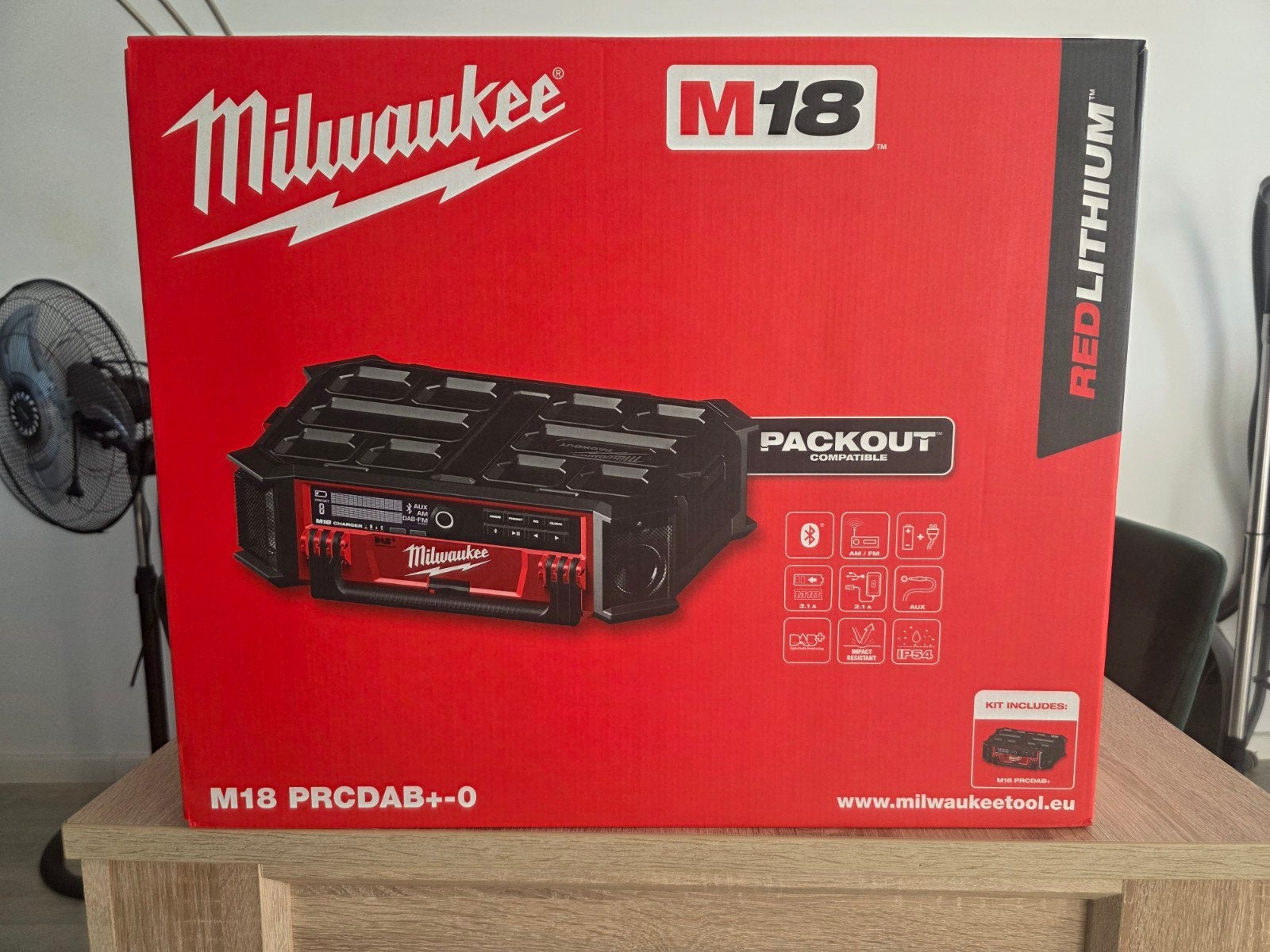 Milwaukee Packout Radio PRCDAB+, Ophalen, Nieuw