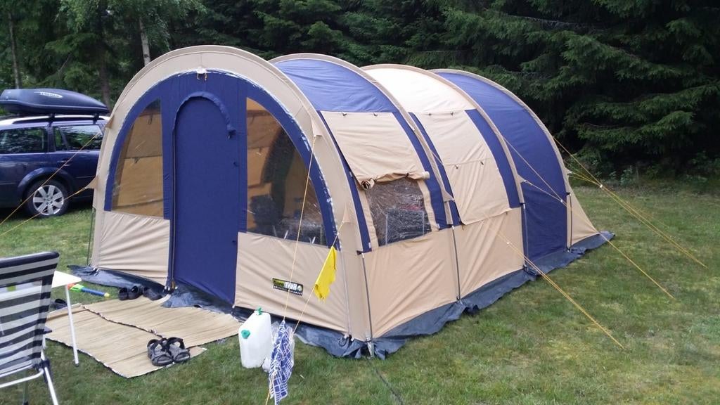 Eurotrail Oregon tent met losse grondzeilen, Caravans en Kamperen, Tenten, Ophalen, Gebruikt