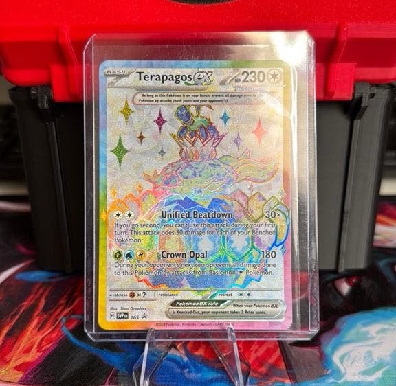 Terapagos EX - SVP 165, Hobby en Vrije tijd, Verzamelkaartspellen | Pokémon, Ophalen of Verzenden, Zo goed als nieuw