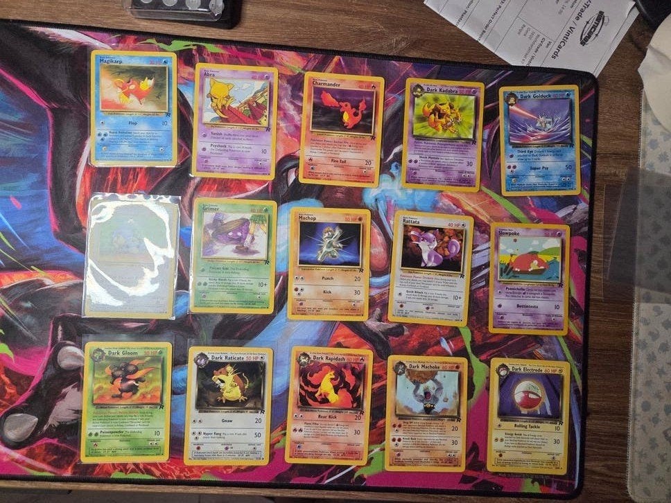 15 Stuks Team Rocket EXC/NM 2000 Wotc era, Ophalen of Verzenden, Nieuw, Meerdere kaarten