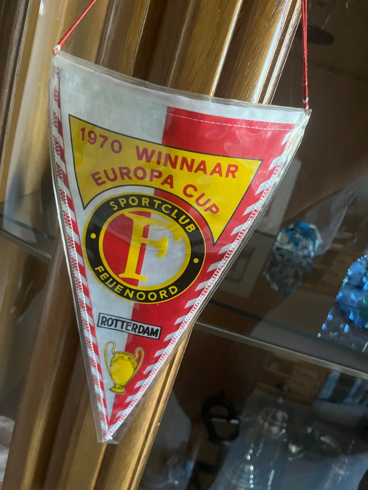 Feyenoord Vaantje - Winnaar Europa Cup 1970, Verzamelen, Ophalen of Verzenden, Gebruikt, Feyenoord, Vaantje of Sjaal